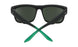 843695 - Soft Matte Black/green Fade - Happy Gray Green with Green Flash