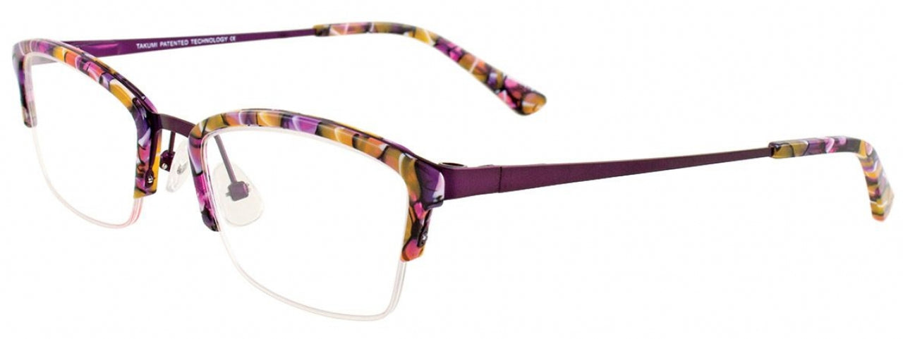 80 - Purple & Caramel & Black & White