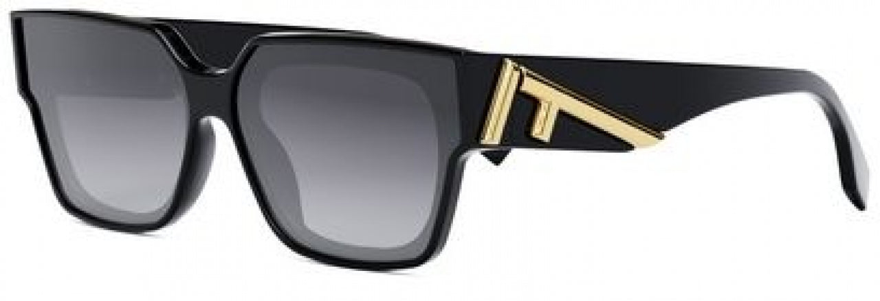 01B - Shiny Black - Gradient Smoke