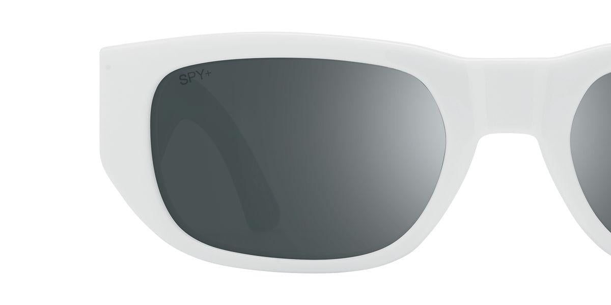 0000137 - White Matte Black - Happy Gray with Black Mirror