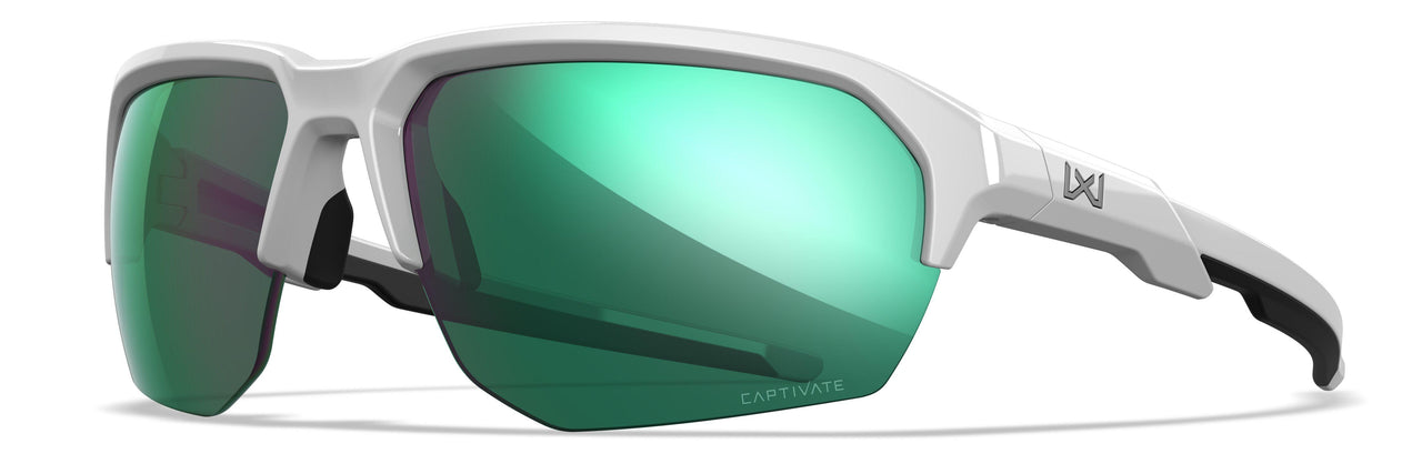 CHJKL07 Captivate Polarized Green Mirror / Polished White