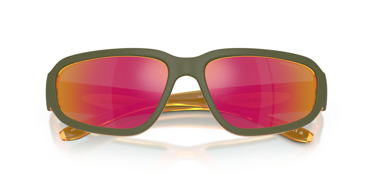30066Q - Green - Grey Mirror Orange/yellow 