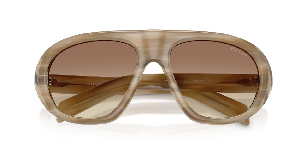 25P21C - LIGHT BEIGE HORN - BROWN GRADIENT