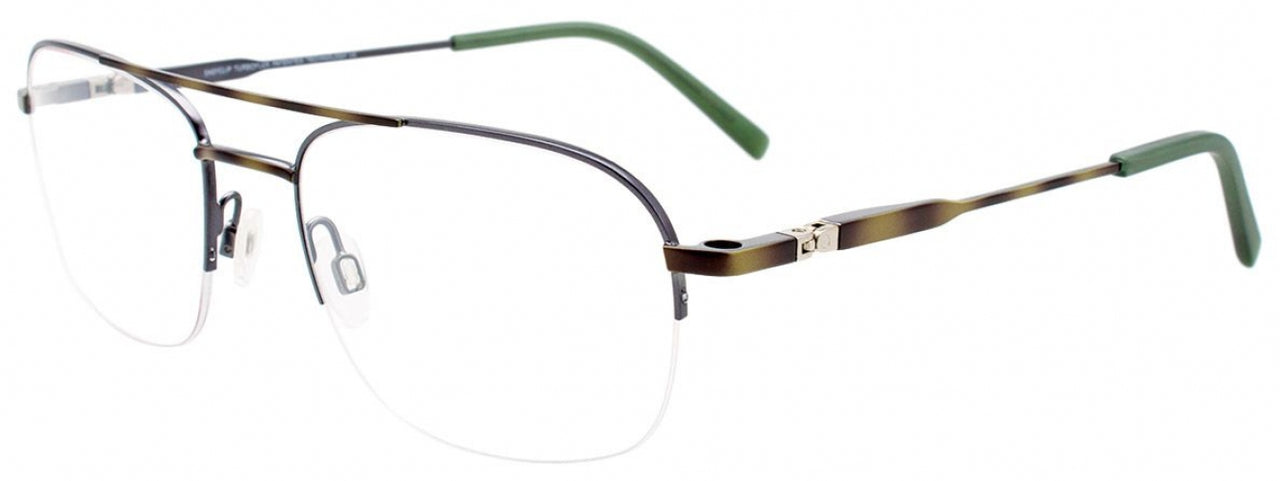 60 - Satin Green Marbled & Steel / Green Marbled