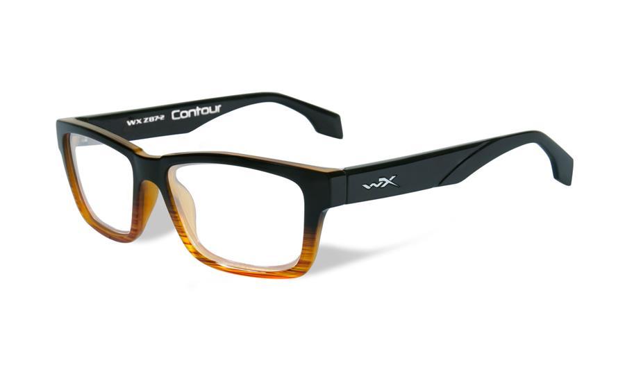 WSCON05 Gloss Black With Brown Stripe
