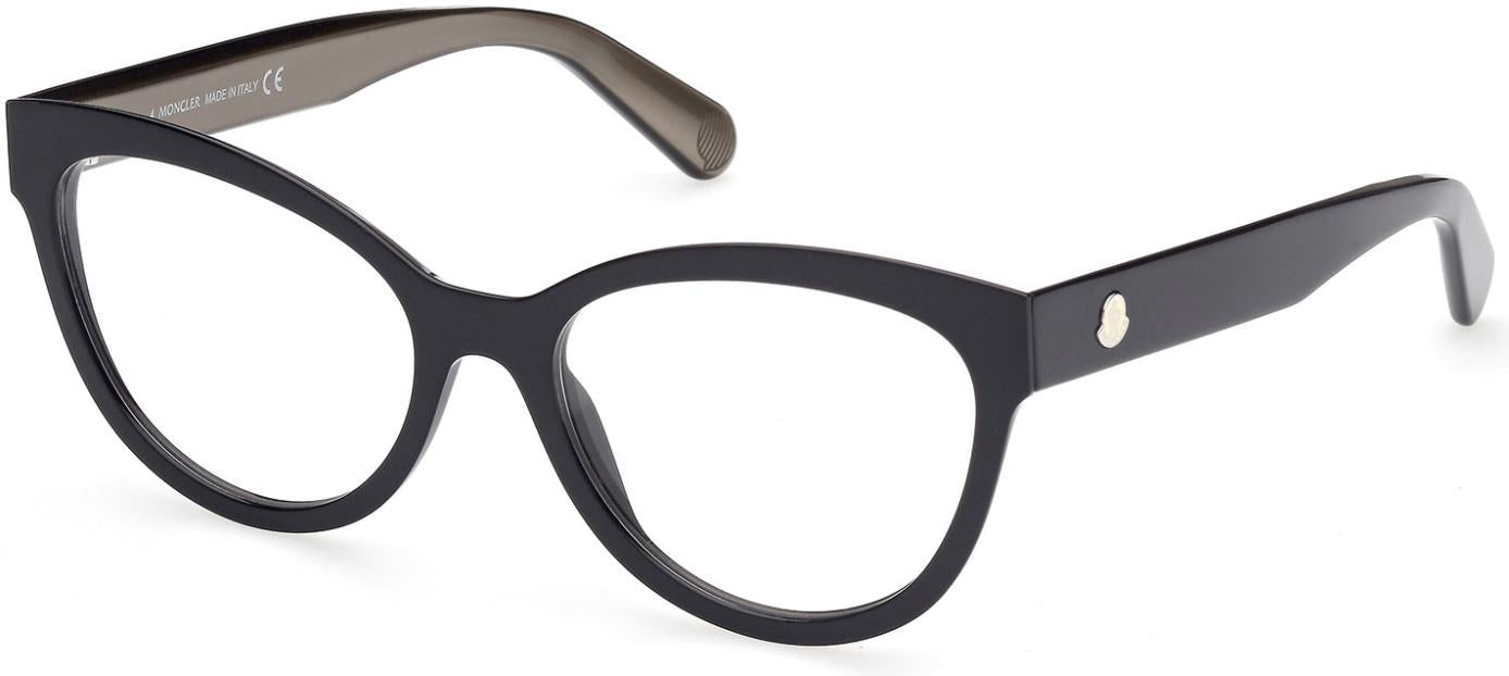 メガネ Moncler ML5142 005 Cat Eye Luxury Women's Glasses Moncler ML 5142 005 Black Cat Eye Plastic Optical Eyeglasses