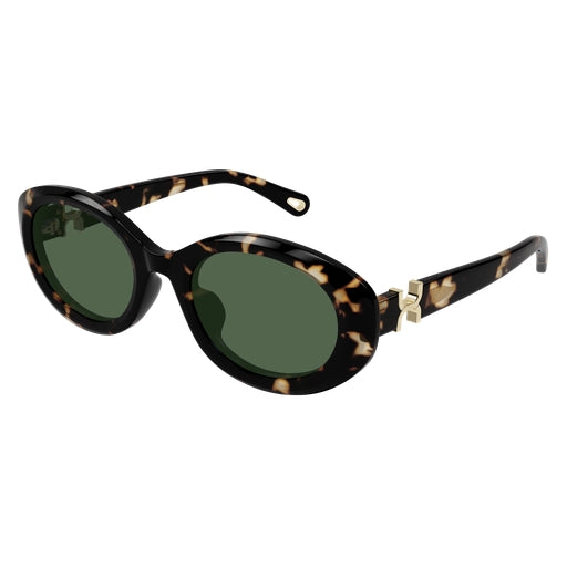 chloeサングラス Chloe Ch0325sk Gold Female Round Sunglasses | Eyewear Index