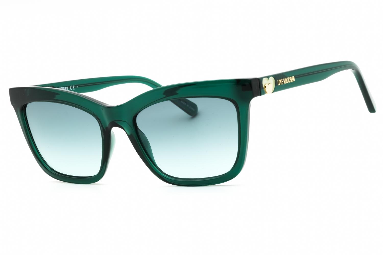 Love Moschino Emerald Green Rectangular Sunglasses Moschino M3112 S 614 71 – Vintage Frames Company main image 4