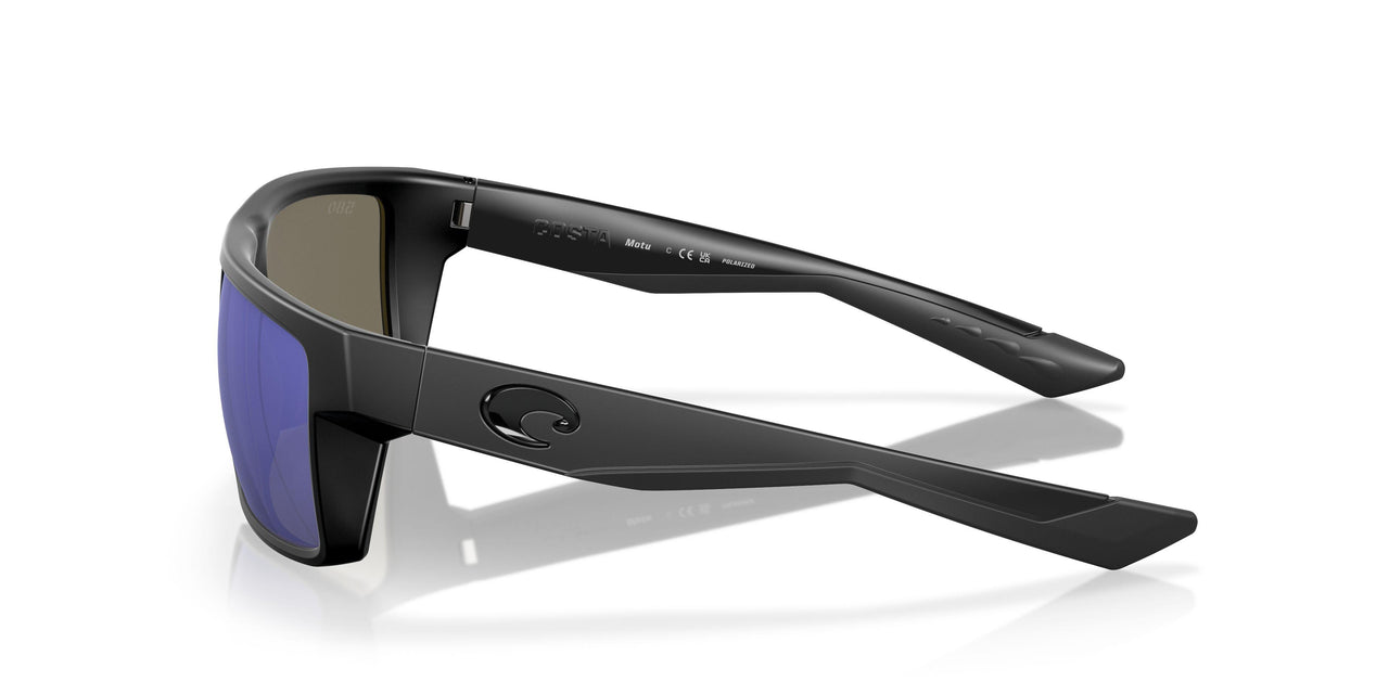905505 - 111 Matte Black Teak - Blue Mirror 580p