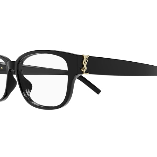 Saint Laurent SL219 001 Eyeglasses Black 51mm Cat Eye Frame Saint Laurent SL 219 Glasses In Black Acetate Frame With  main image 4