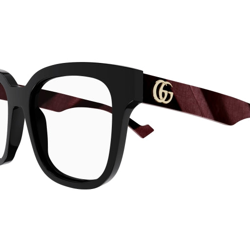 008 - Black/Burgundy - Transparent