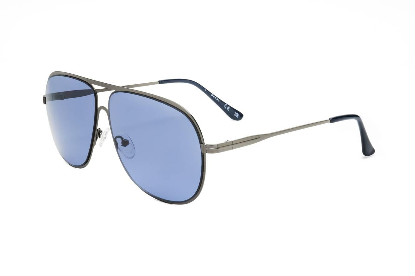 NWT Guess 8208-5742A 57mm New Sunglasses Guess Factory Womens GF0287 Shiny Nickeltin Metal Frame  main image 4