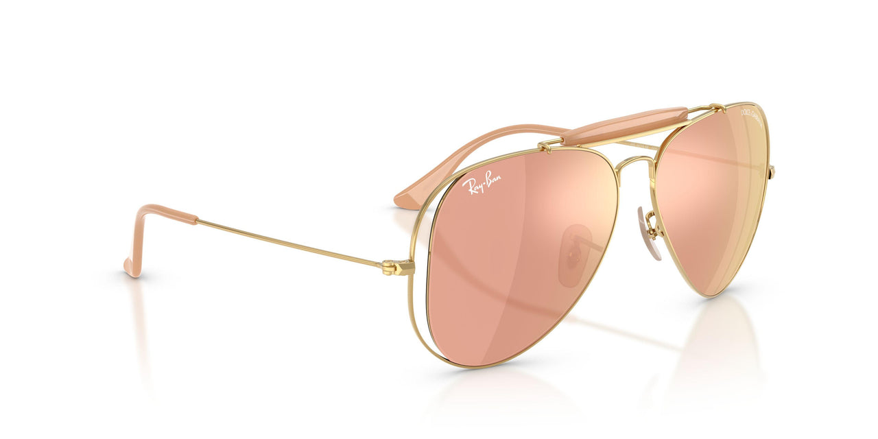 001/7J - Gold - Dark Brown Mirror Rose Gold