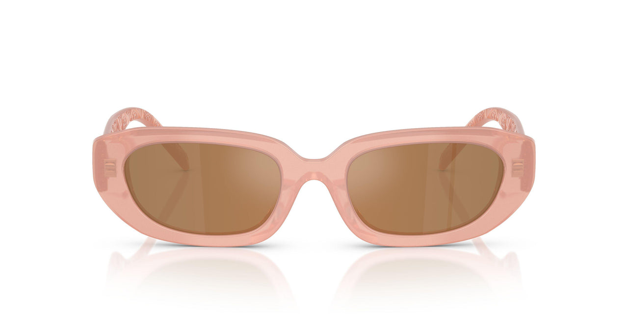 2028/O - Pink - Brown Back Mirror