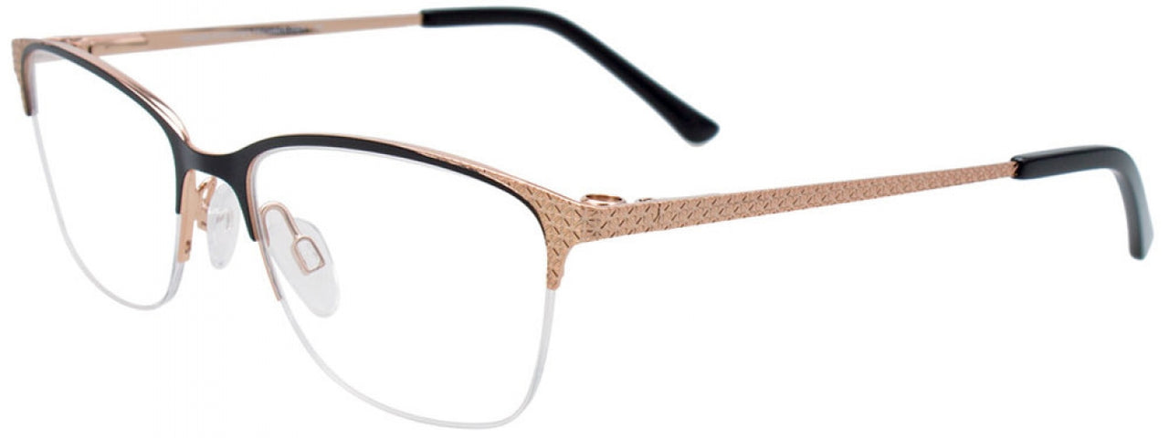 90 - Matt Black & Shiny Rose Gold
