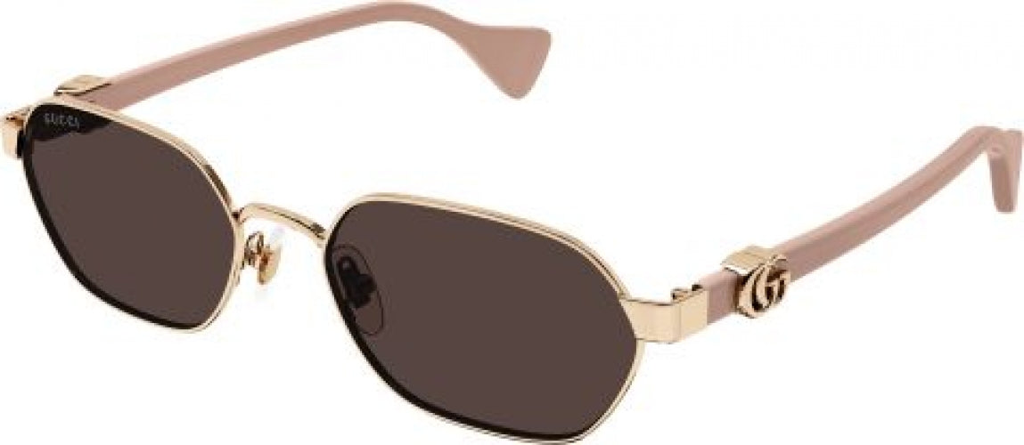 GUCCI サングラス GUCCI GG1593S 003 Gold Pink Violet Women's Medium 56 mm Sunglasses
