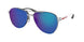 1BC08U - Silver - Light Green Mirror Blue