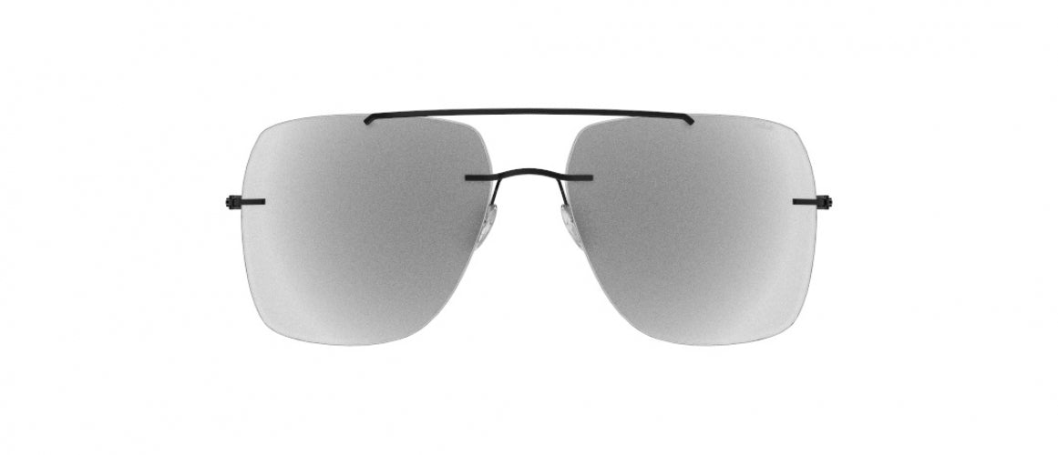 9040 - Pure Black - SLM Silver Mirror Gradient
