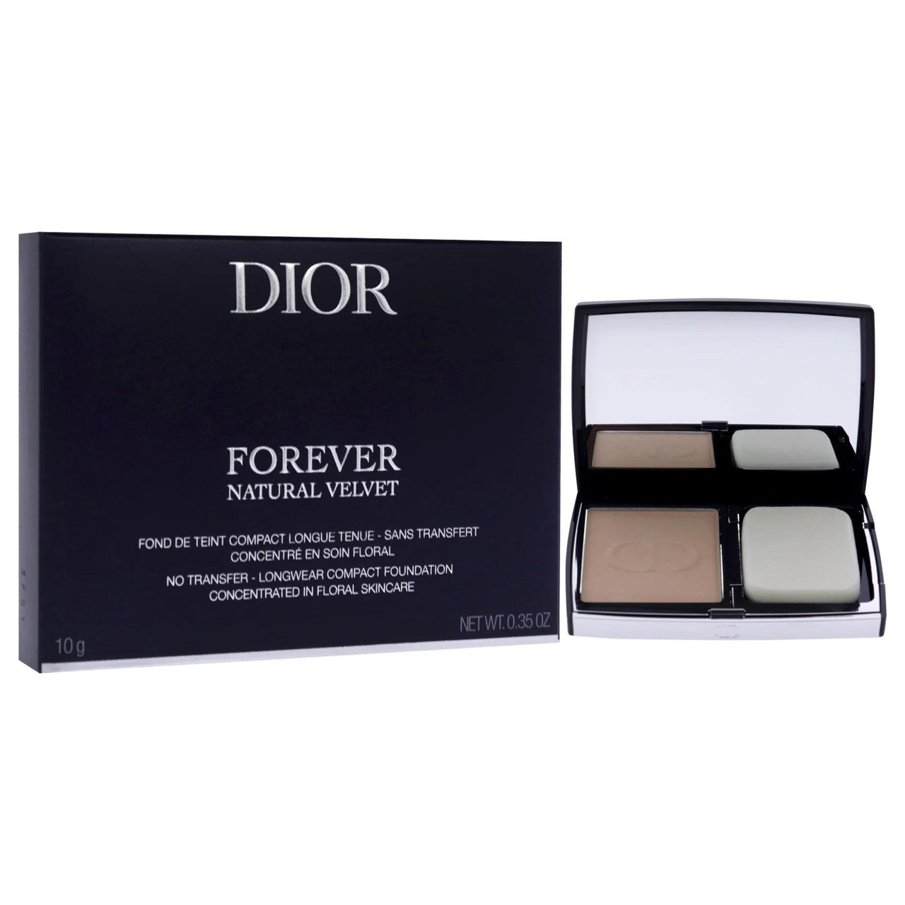 Ch. Dior Forever Natural Velvet Transfer-Proof Compact Foundation