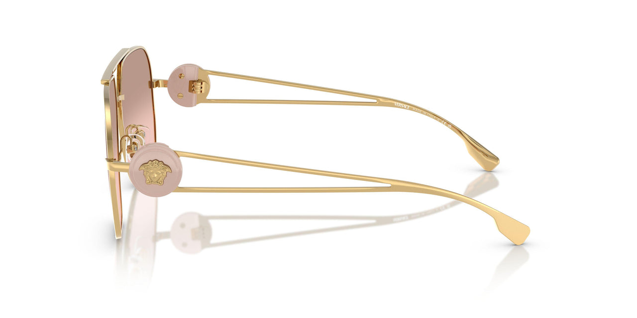 10027E - Gold - Light Pink Mirror Gradient Silver