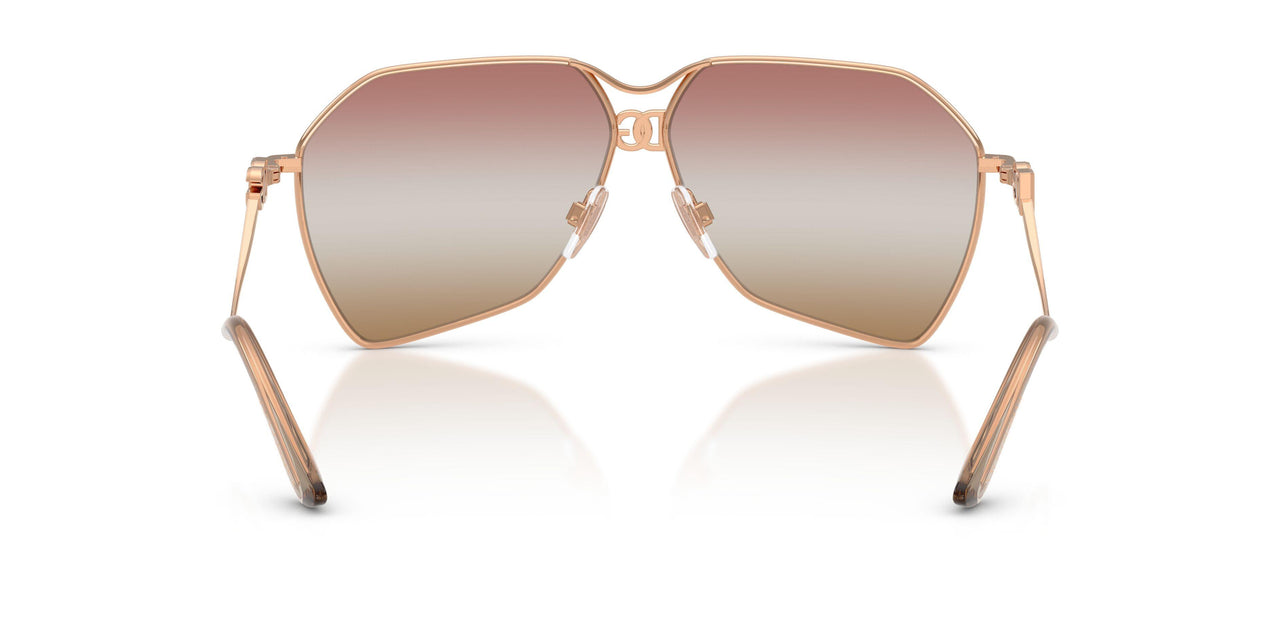 1298EL - Gold - Pink Gradient Brown Mirror