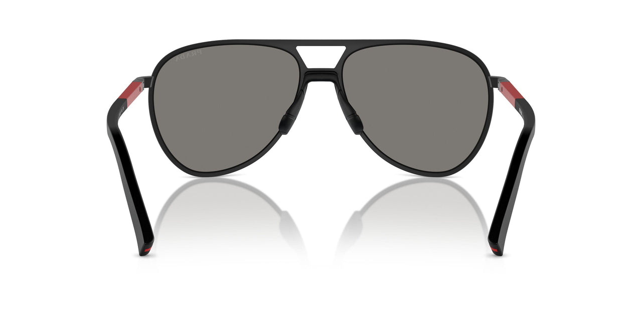 DG008F - Black - Dark Grey Mirror Blue/red