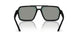 DG008F - Black - Dark Grey Mirror Blue/red