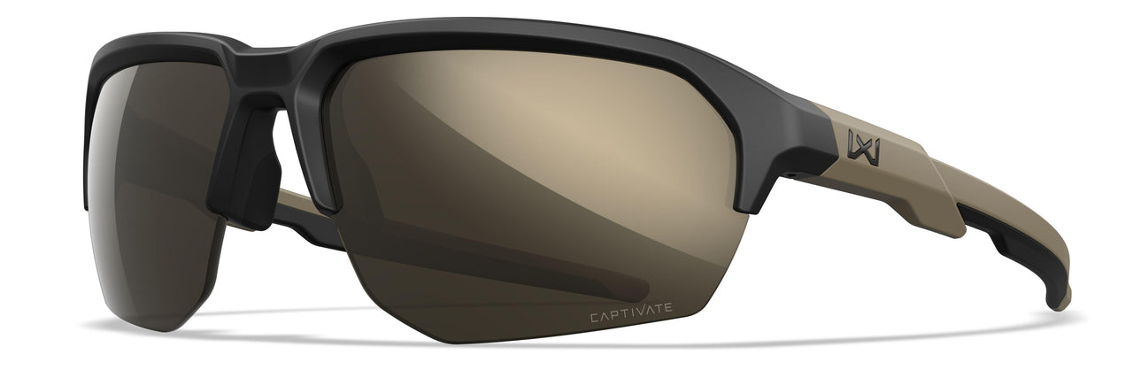 CHJKL04 Captivate Non-Polarized Tungsten Mirror / Matte Black And Tan