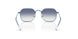 303/7B - Blue - Clear Gradient Blue Mirror Silver