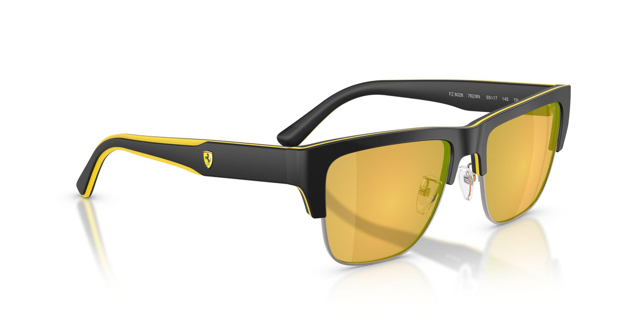 762/8N - Black - Yellow Mirror