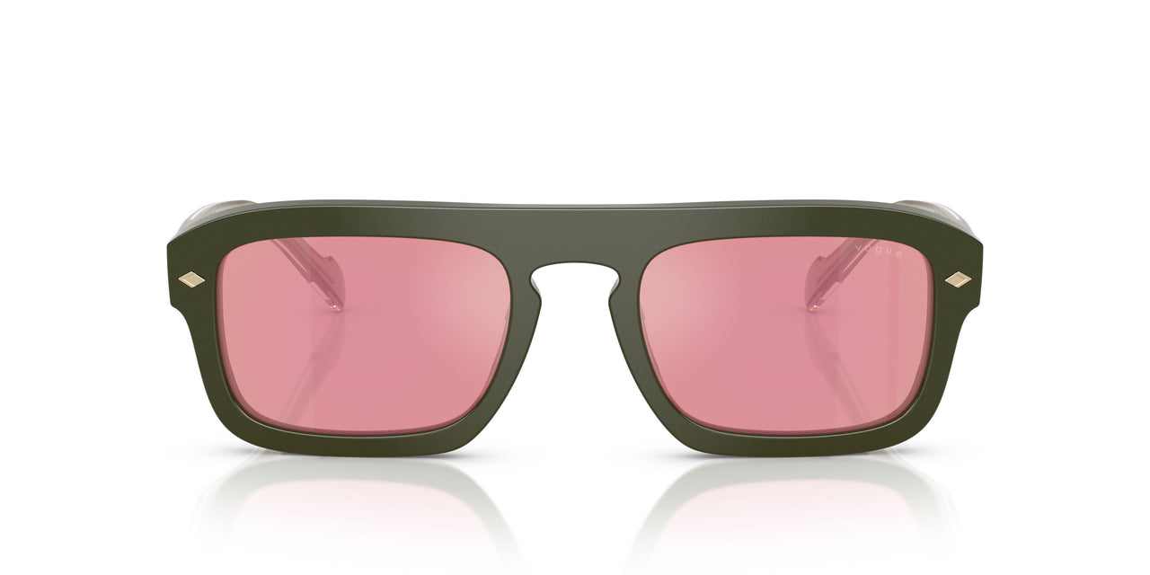 3217F6 - Green - Pink Dark Mirror Red