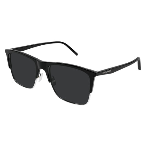 イヴサンローラン Saint Laurent SL 596 Dune 006 Black Grey Sunglasses - eye-oo.com