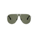 16N - Shiny Silver - Green