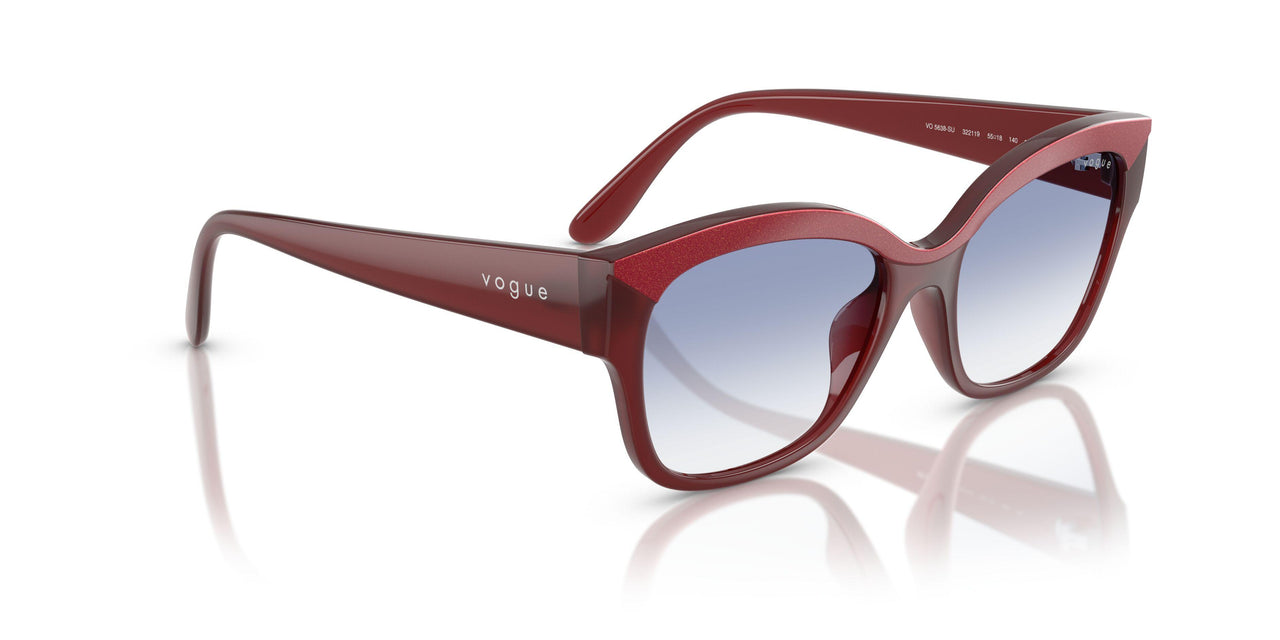 322119 - Red - Clear Gradient Light Blue