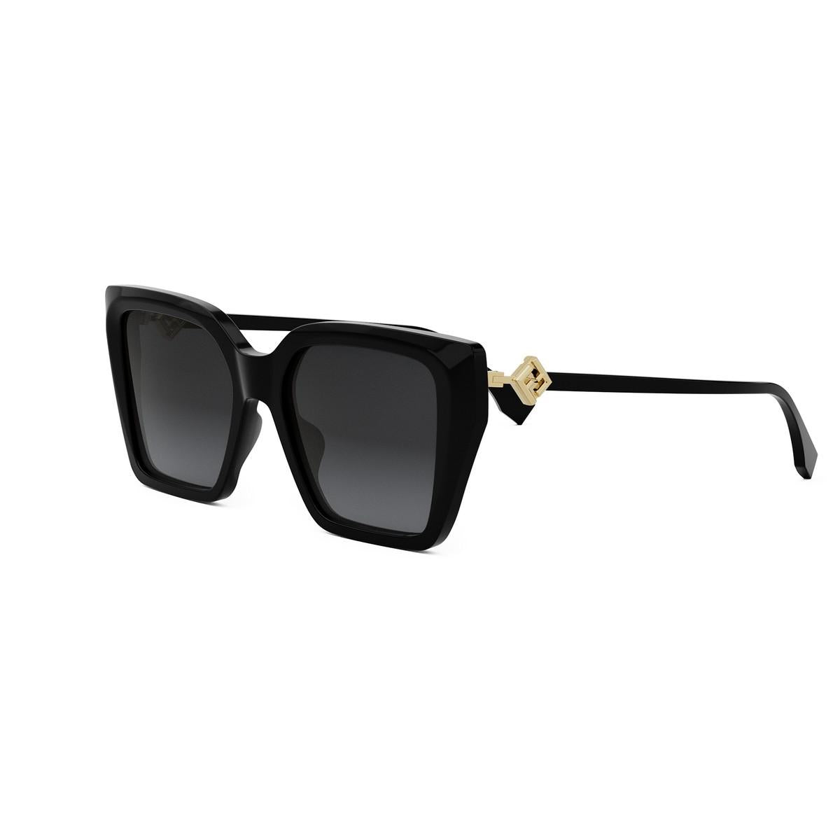 01B - Acetate Shiny Black - Grey Gradient