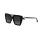 01B - Acetate Shiny Black - Grey Gradient