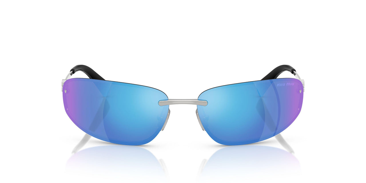 1BC10K - Silver - Light Green Mirror Blue