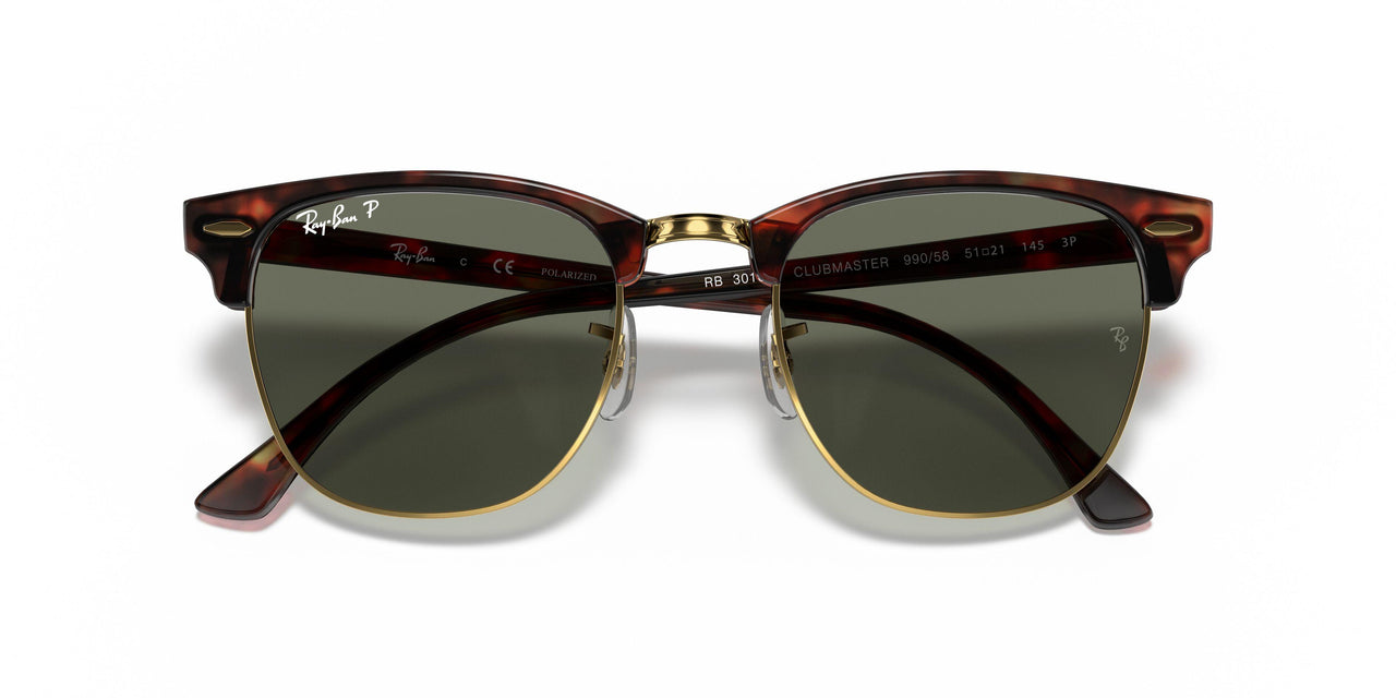 990/58 - Red Havana - Crystal Green Polarized