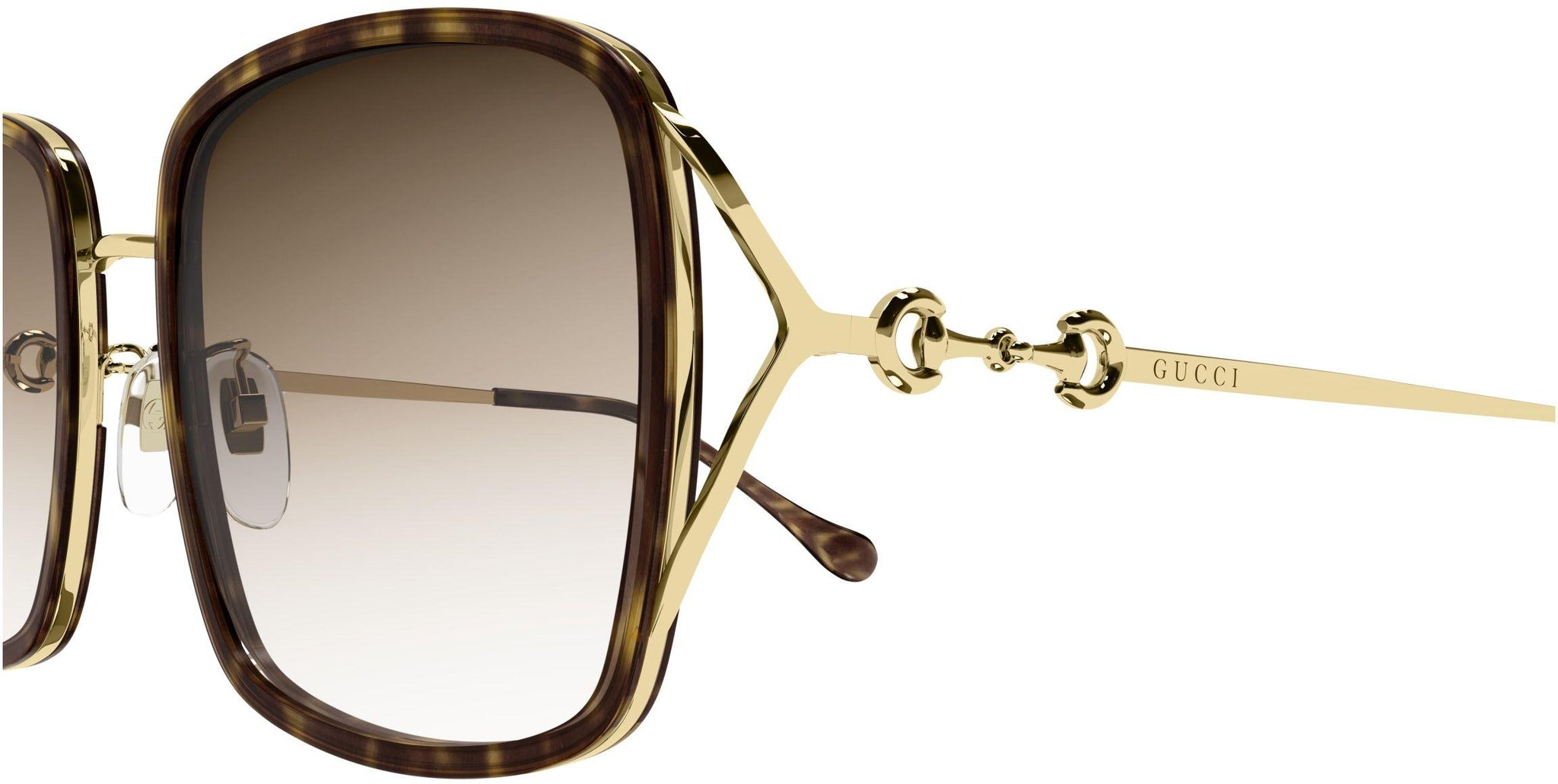 Gucci GG1016SK Women Sunglasses Black/Gold Grey Gradient main image 1