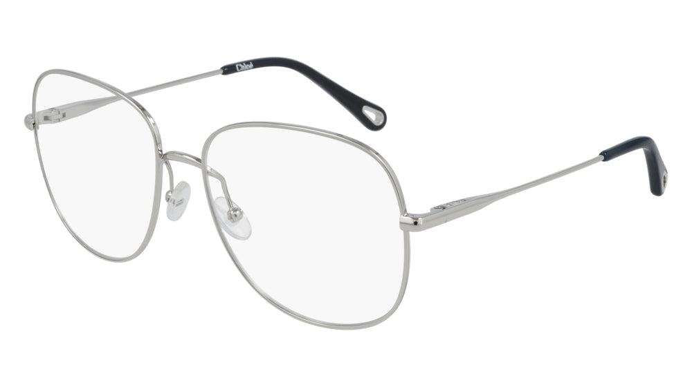 メガネ Chloe Chloe - CH0022O-006 - silver-silver-transparent Chloe CH0022O 006 - Silver Eyeglasses for Woman | LookerOnline