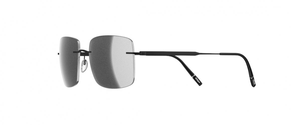 9040 - Pure Black - SLM Silver Mirror Gradient