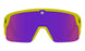 0000157 - Matte Neon Yellow - Happy Bronze with purple Spectra Mirror