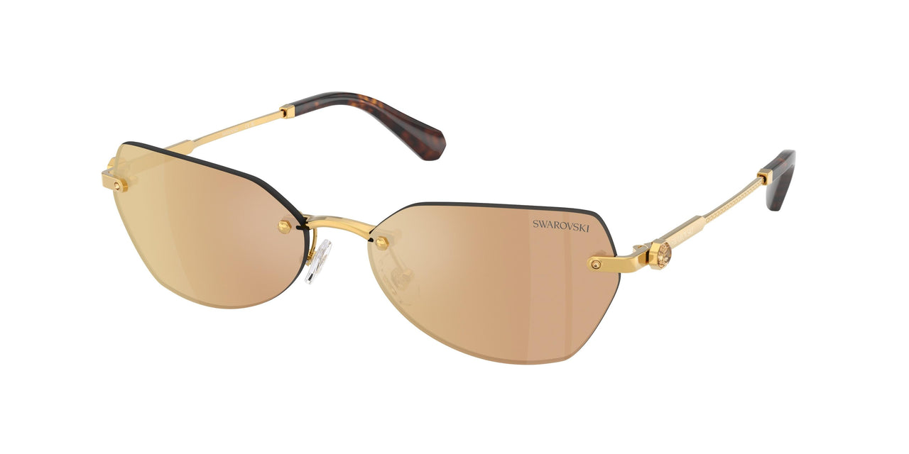 40077J - Gold - Dark Brown Mirror Rose Gold
