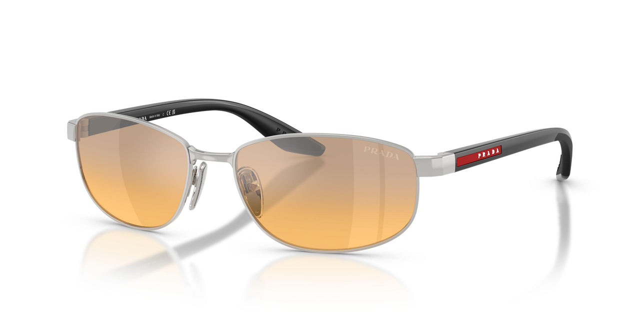 1BC40Z - Silver - Orange Mirror Silver Gradient