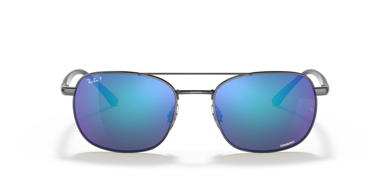 004/4L - Gunmetal - Polar Grey Mirror Blue