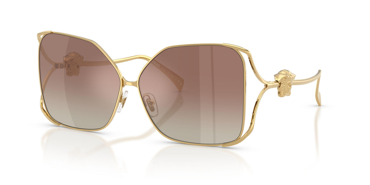 1002B8 - Gold - Gradient Brown Mirror Silver