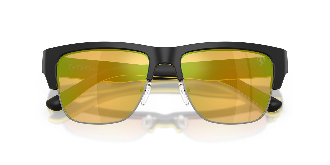 762/8N - Black - Yellow Mirror