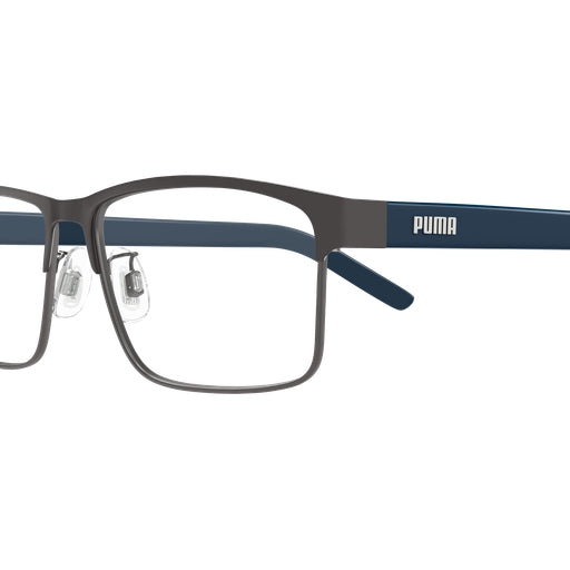 003 - Gunmetal/Blue - Transparent