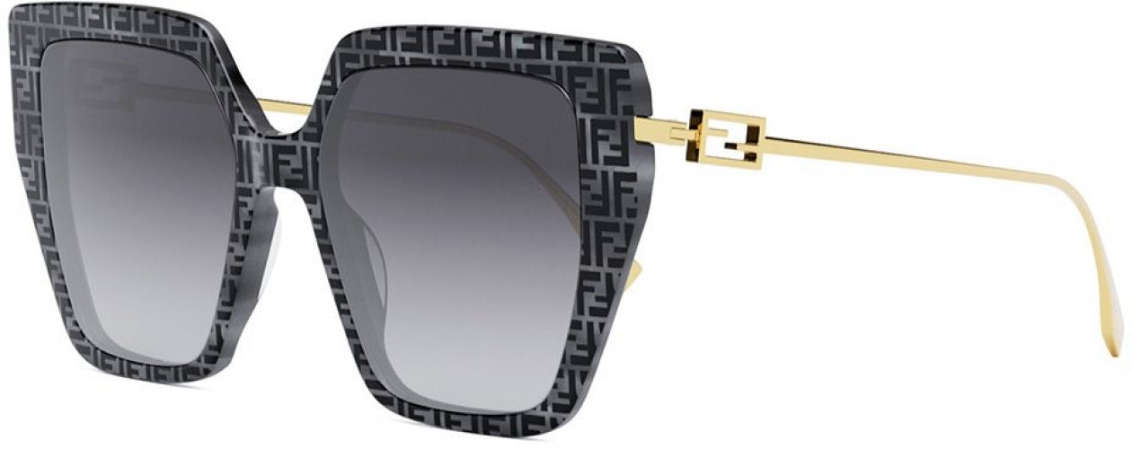 55B - Shiny Grey Ff Havana Acetate - Gradient Smoke