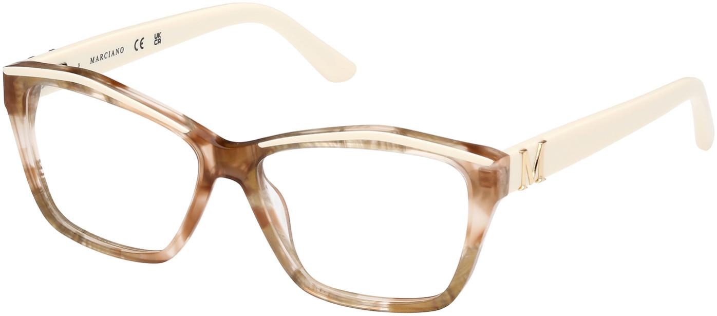 Marciano by Guess Brown Acetate Glasses Women\'s (Frames) Marciano By Guess GM243 Brown BRNBL Plastic Eyeglasses Frame  main image 2